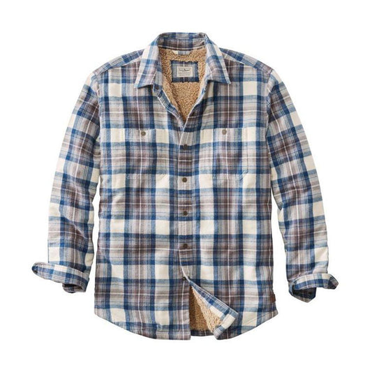 L.L.Bean Sample - Men's Sherpa Lined Scotch Plaid Shirt-Men's - Clothing - Tops-L.L.Bean-Appalachian Outfitters