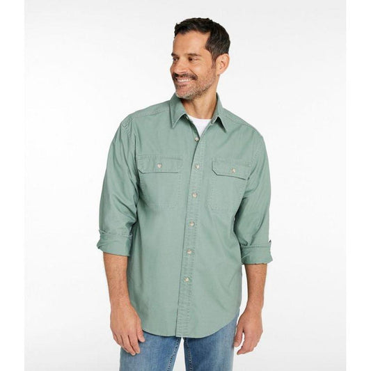 L.L.Bean Sample - Men's Sunwashed Canvas Shirt-Men's - Clothing - Tops-L.L.Bean-Appalachian Outfitters