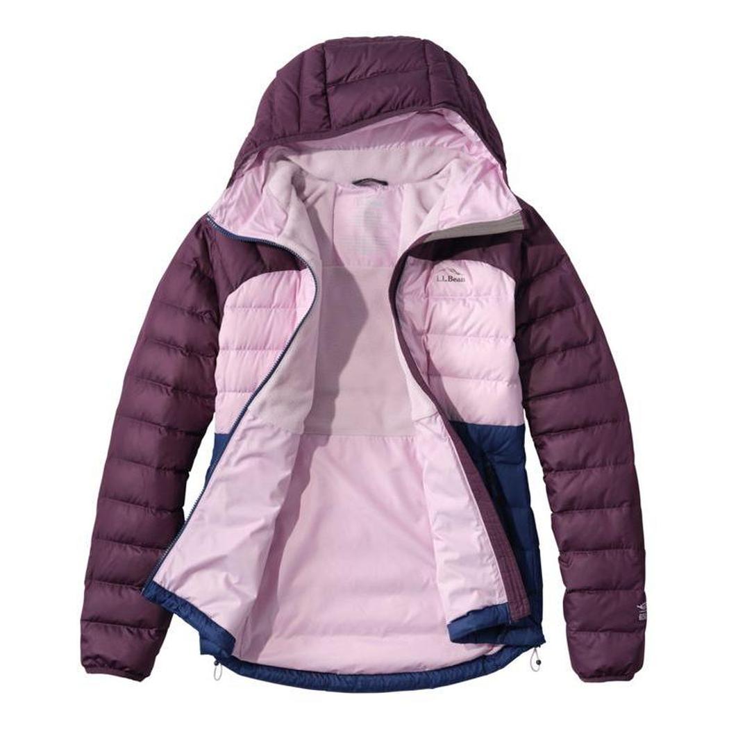 L.L.Bean Sample - Women's Beans Down Hooded Jacket Stripe-Women's - Clothing - Jackets & Vests-L.L.Bean-Appalachian Outfitters