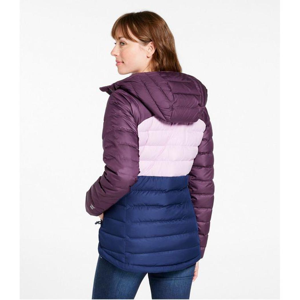 L.L.Bean Sample - Women's Beans Down Hooded Jacket Stripe-Women's - Clothing - Jackets & Vests-L.L.Bean-Appalachian Outfitters