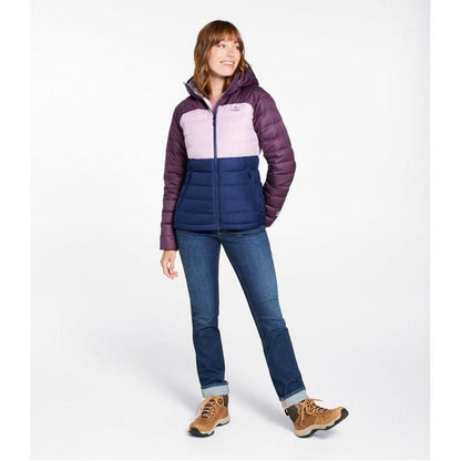 L.L.Bean Sample - Women's Beans Down Hooded Jacket Stripe-Women's - Clothing - Jackets & Vests-L.L.Bean-Appalachian Outfitters