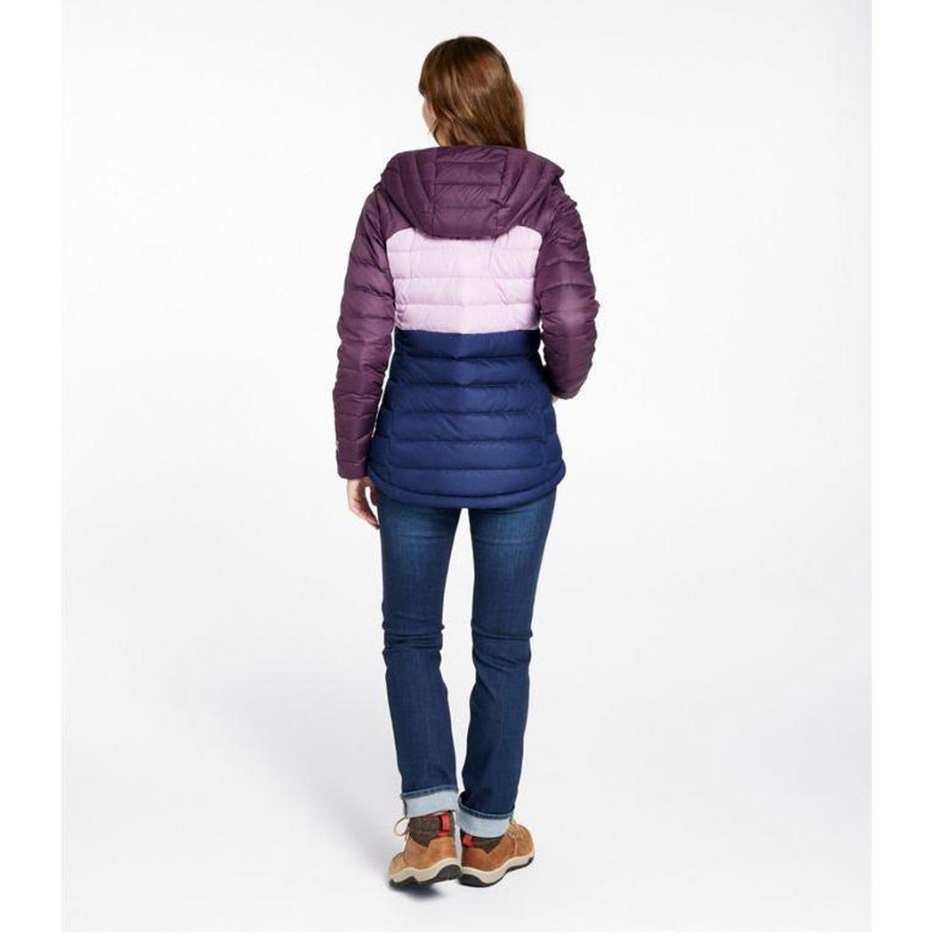 L.L.Bean Sample - Women's Beans Down Hooded Jacket Stripe-Women's - Clothing - Jackets & Vests-L.L.Bean-Appalachian Outfitters
