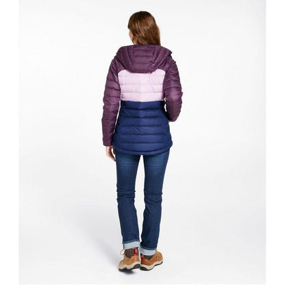 L.L.Bean Sample - Women's Beans Down Hooded Jacket Stripe-Women's - Clothing - Jackets & Vests-L.L.Bean-Appalachian Outfitters