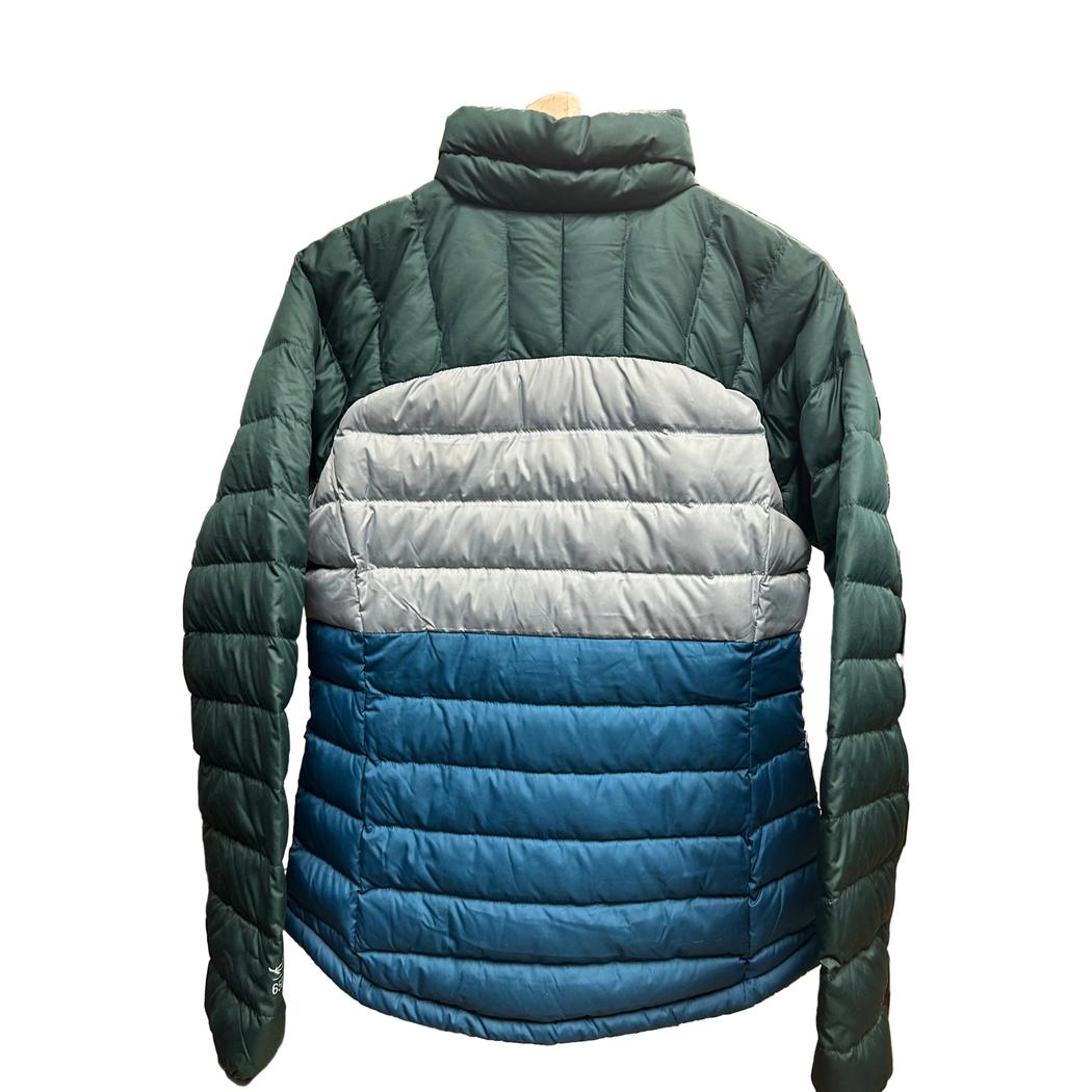 L.L.Bean Sample - Women's Beans Down Jacket Stripe-Women's - Clothing - Jackets & Vests-L.L.Bean-Teal/Peri Strip-S-Appalachian Outfitters