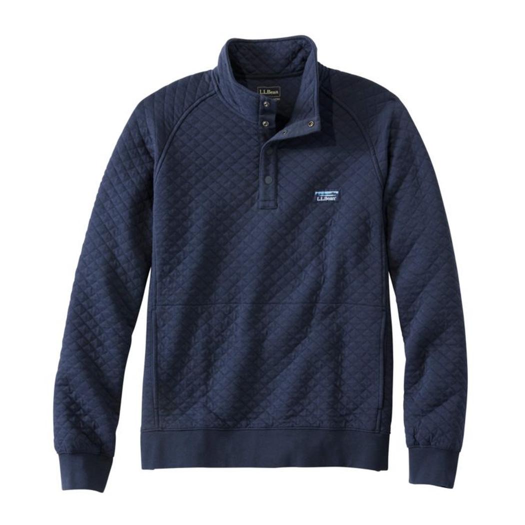 L.L.Bean Men's Bean's Quilted Sweatshirt-Men's - Clothing - Tops-L.L.Bean-Classic Navy-M-Appalachian Outfitters