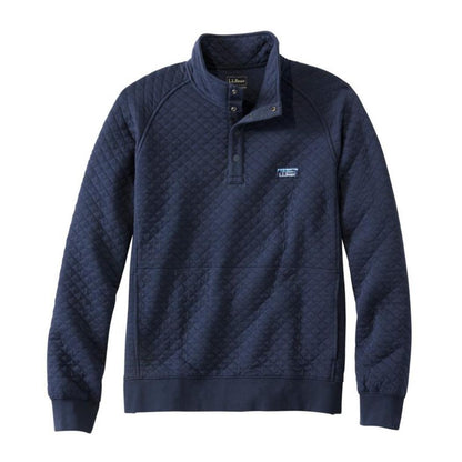 L.L.Bean Men's Bean's Quilted Sweatshirt-Men's - Clothing - Tops-L.L.Bean-Classic Navy-M-Appalachian Outfitters