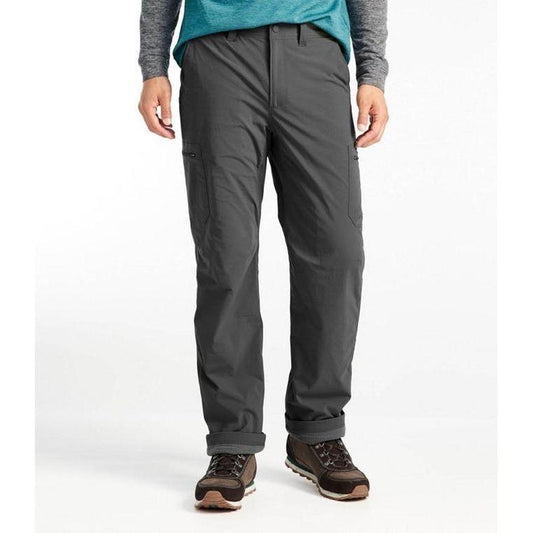 L.L.Bean Men's Cresta Hiking Pant Fleece Lined-Men's - Clothing - Bottoms-L.L.Bean-Alloy Gray-30-32-Appalachian Outfitters