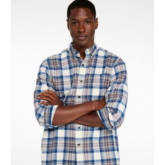 L.L.Bean Men's Long Sleeve Scotch Plaid Flannel Shirt-Men's - Clothing - Tops-L.L.Bean-Appalachian Outfitters
