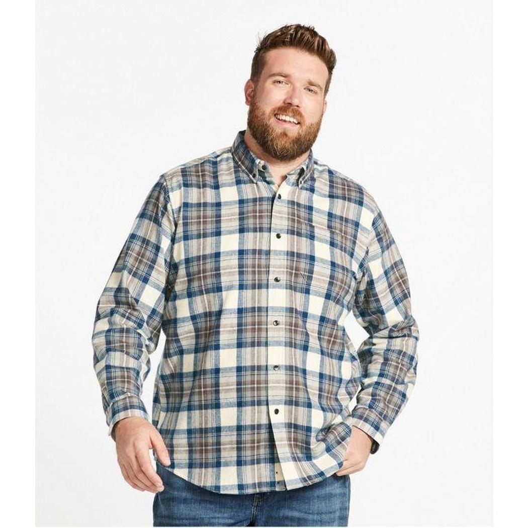 L.L.Bean Men's Long Sleeve Scotch Plaid Flannel Shirt-Men's - Clothing - Tops-L.L.Bean-Appalachian Outfitters