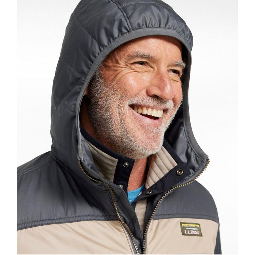 L.L.Bean Men's Mountain Classic Colorblock Puffer Hooded Jacket-Men's - Clothing - Jackets & Vests-L.L.Bean-Appalachian Outfitters