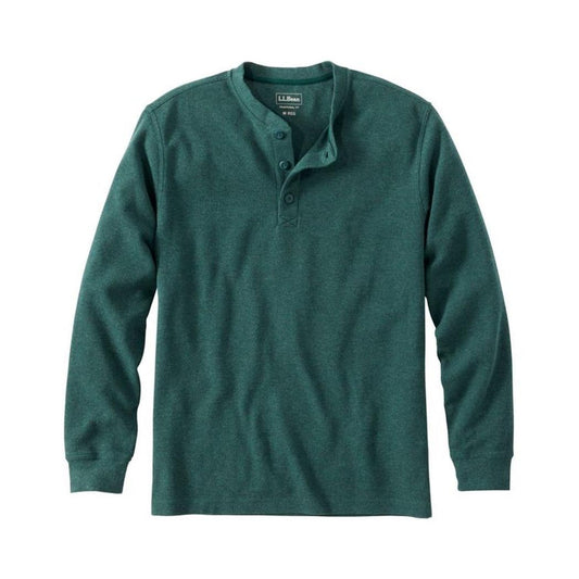 L.L.Bean Men's Unshrinkable Mini-Waffle Henley-Men's - Clothing - Tops-L.L.Bean-Appalachian Outfitters