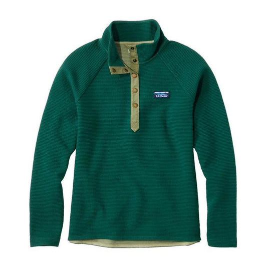 L.L.Bean Women's Lakewashed Double-Knit Quarter-Snap-Women's - Clothing - Tops-L.L.Bean-Appalachian Outfitters