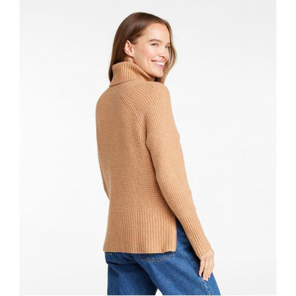 L.L.Bean Women's SuperSoft Waffle Turtleneck Sweater-Women's - Clothing - Tops-L.L.Bean-Appalachian Outfitters