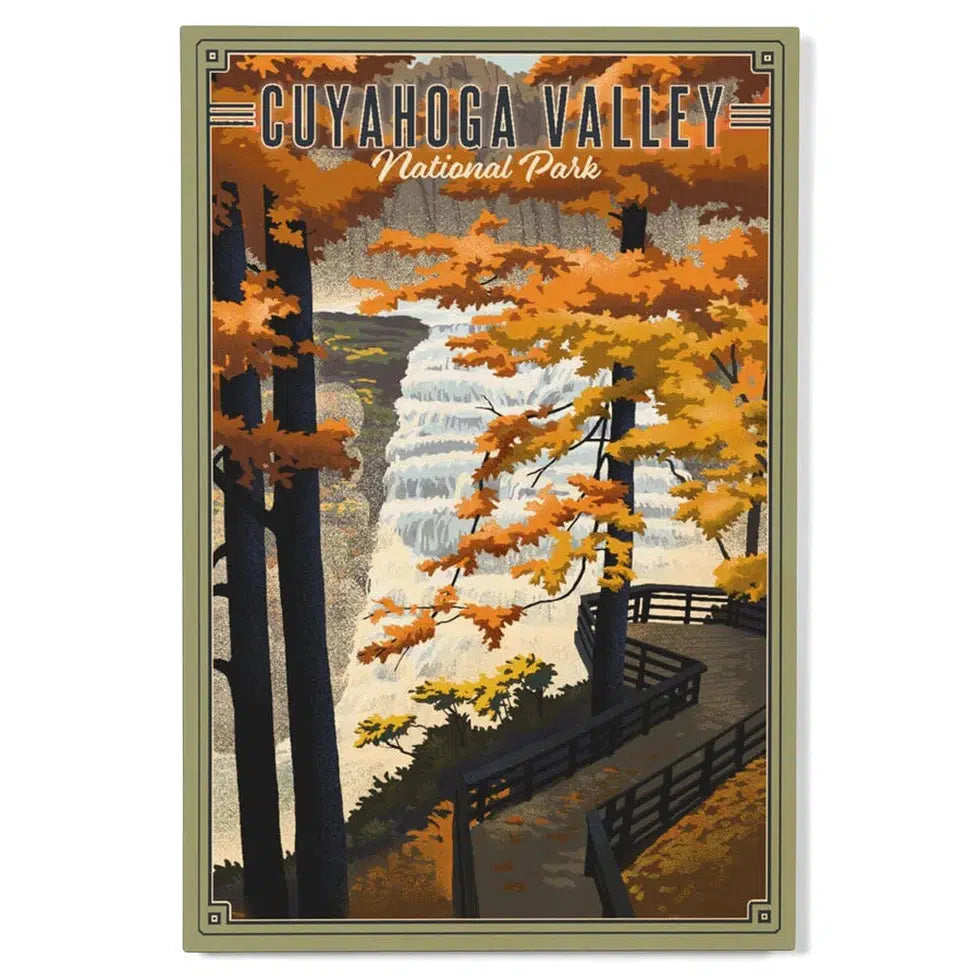 Lantern Press Cuyahoga Valley National Park Premium Wood Sign 12x18-Accessories - Novelty-Lantern Press-Lithograph-Appalachian Outfitters