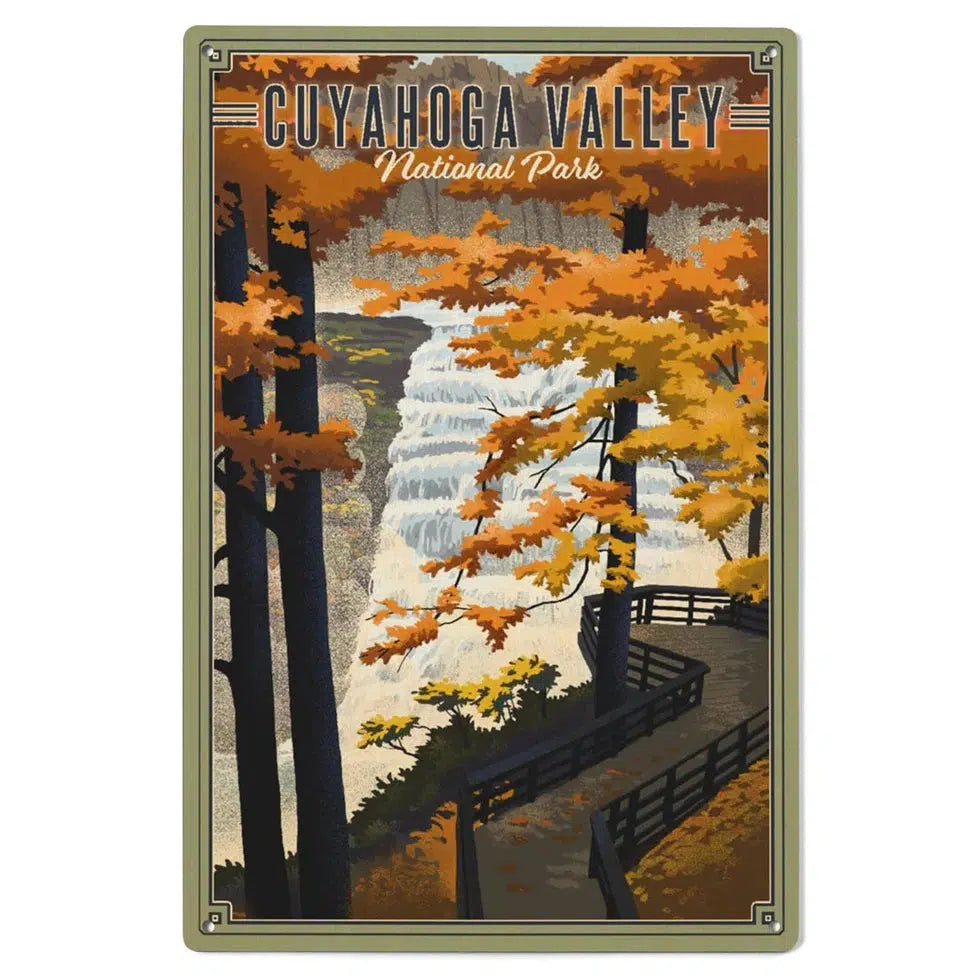 Lantern Press Cuyahoga Valley National Park Wood Art Sign 6x9-Accessories - Novelty-Lantern Press-Lithograph-Appalachian Outfitters