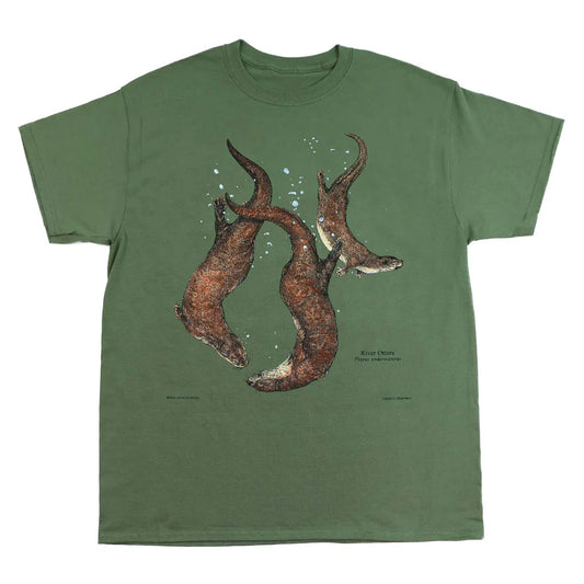 Liberty Graphics River Otters Short Sleeve T-Unisex - Clothing - Tops-Liberty Graphics-Appalachian Outfitters