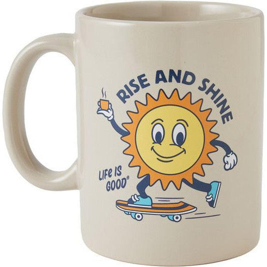 Life is Good Adult Rise and Shine Sun Jake's Mug-Camping - Hydration - Cups and Mugs-Life is Good-Appalachian Outfitters