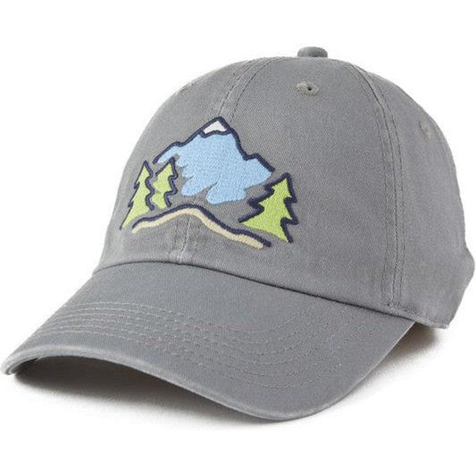 Life is Good Adult Unisex Get Out Mountain Chill Cap-Accessories - Hats - Unisex-Life is Good-Slate Gray-Appalachian Outfitters