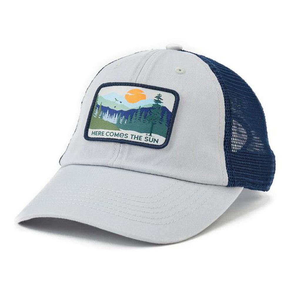 Life is Good Here Comes the Sun Evergreens Soft Mesh-Accessories - Hats - Unisex-Life is Good-Appalachian Outfitters