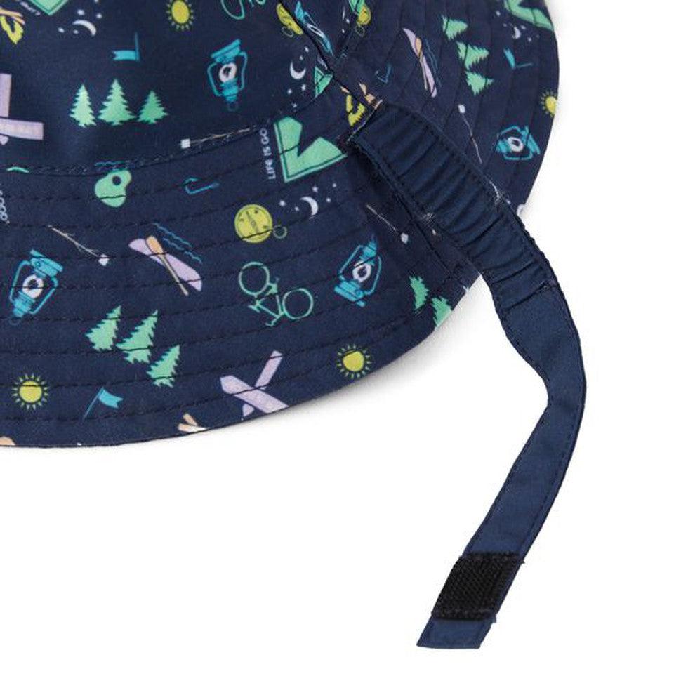 Life is Good Kid's Camp LIG Pattern Made in the Shade Bucket Hat-Accessories - Hats - Kids-Life is Good-18M/3Y-Appalachian Outfitters