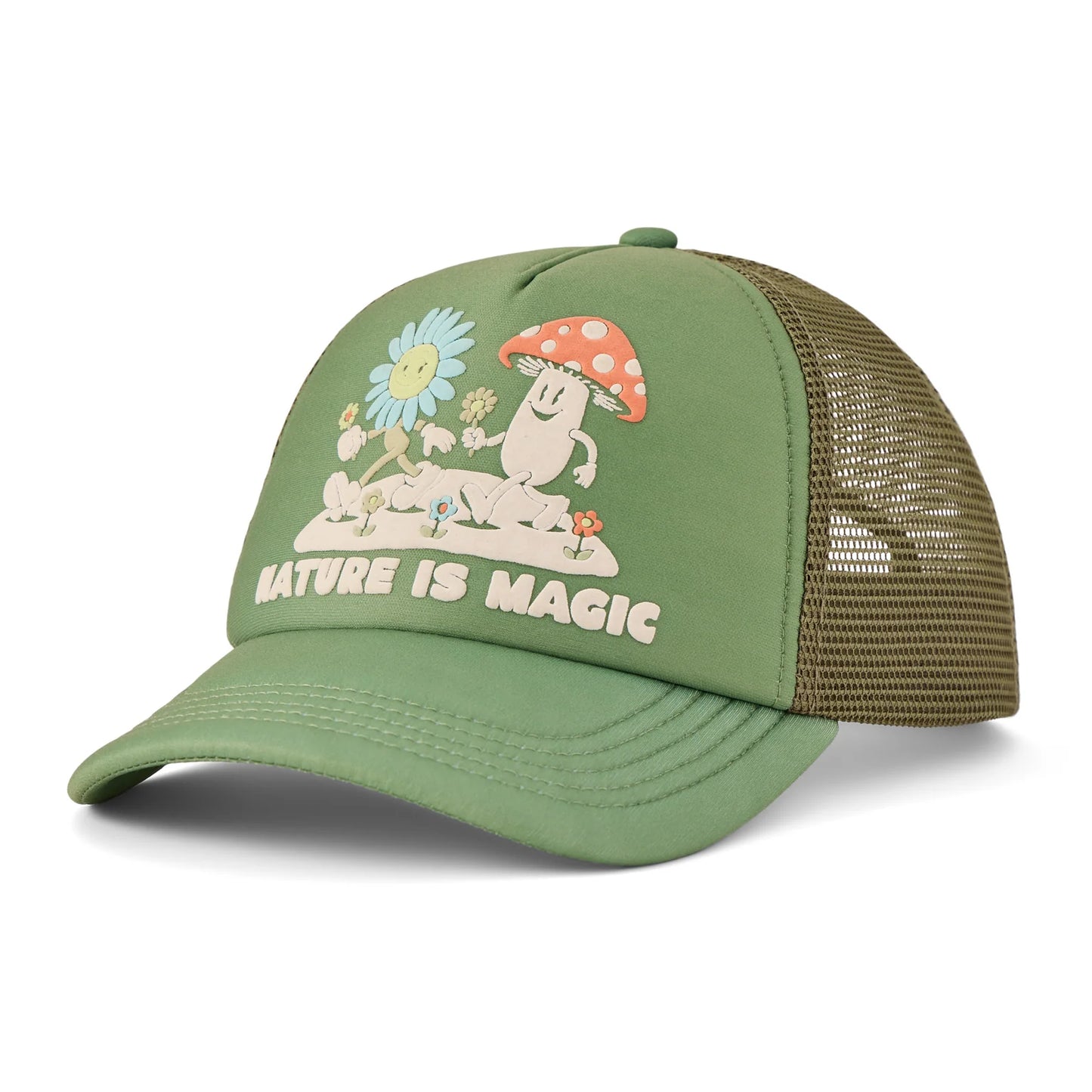 Life is Good Kids Nature is Magic Friends Kids Trucker-Accessories - Hats - Kids-Life is Good-Appalachian Outfitters