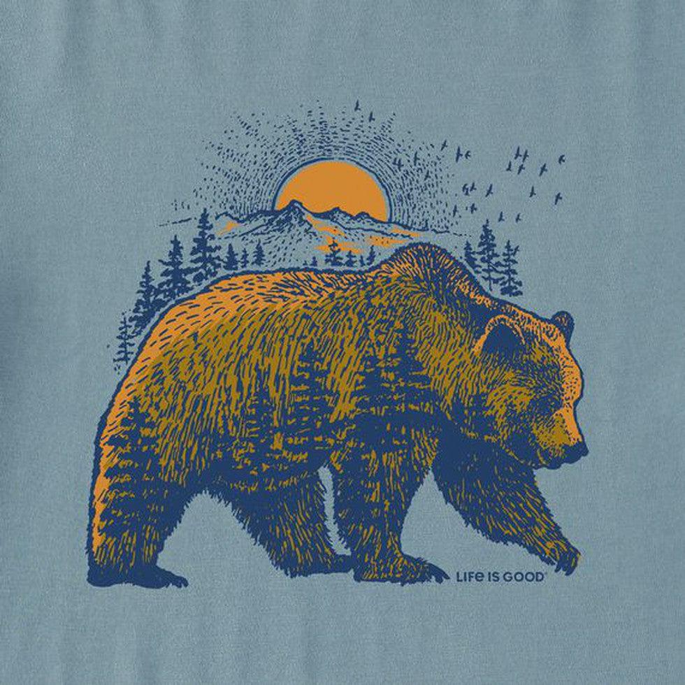 Life is Good Men's Bearscape Crusher Tee-Men's - Clothing - Tops-Life is Good-Appalachian Outfitters
