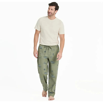 Life is Good Men's Christmas Tree Wagon Pattern Classic Sleep Pant-Men's - Clothing - Bottoms-Life is Good-Appalachian Outfitters