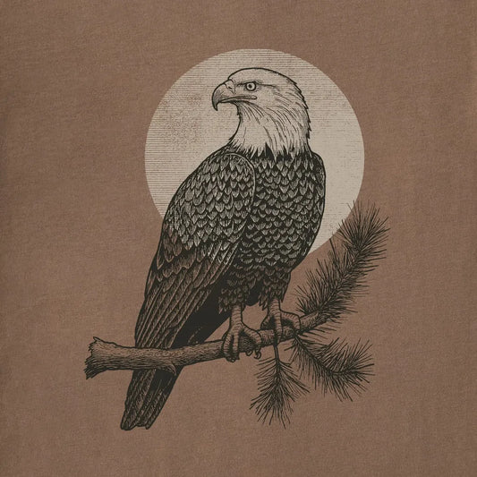 Life is Good Men's Eagle Moon Short Sleeve Crusher Tee-Men's - Clothing - Tops-Life is Good-Appalachian Outfitters