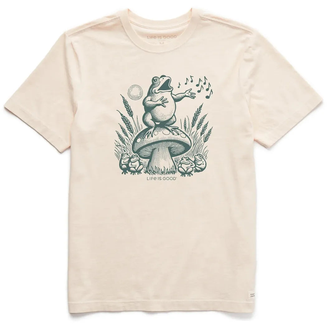 Life is Good Men's Frog Solo Short Sleeve Tee-Men's - Clothing - Tops-Life is Good-Appalachian Outfitters