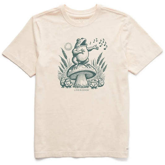 Life is Good Men's Frog Solo Short Sleeve Tee-Men's - Clothing - Tops-Life is Good-Appalachian Outfitters