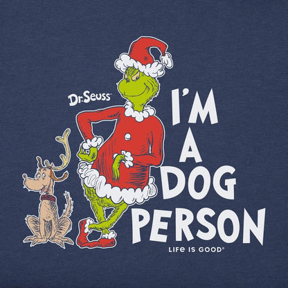 Life is Good Men's I'm a Dog Person Grinch Short Sleeve Crusher Tee-Men's - Clothing - Tops-Life is Good-Appalachian Outfitters