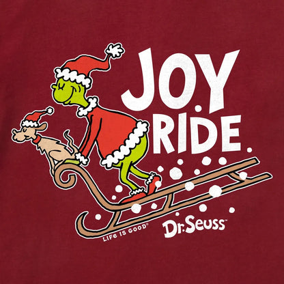 Life is Good Men's Joy Ride Grinch Long Sleeve Crusher Tee-Men's - Clothing - Tops-Life is Good-Appalachian Outfitters