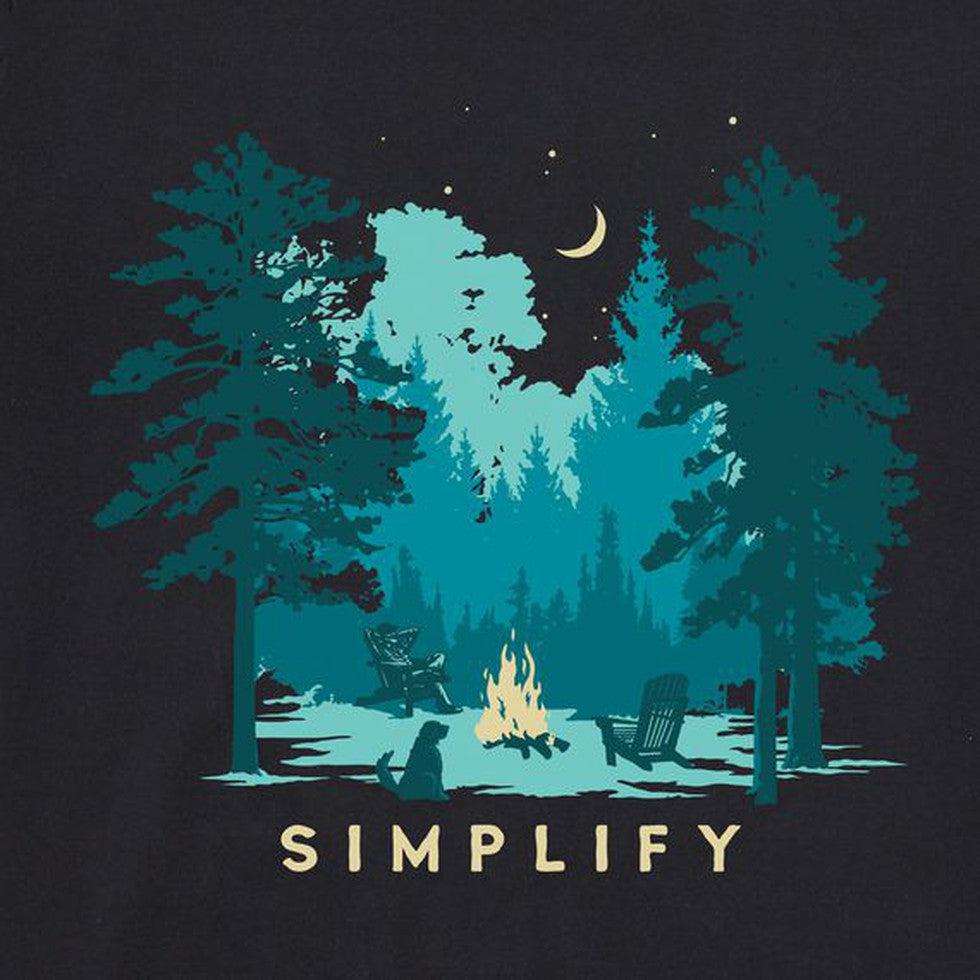 Men's Long Sleeve Crusher Tee Simplify Campfire-Men's - Clothing - Tops-Life is Good-Appalachian Outfitters