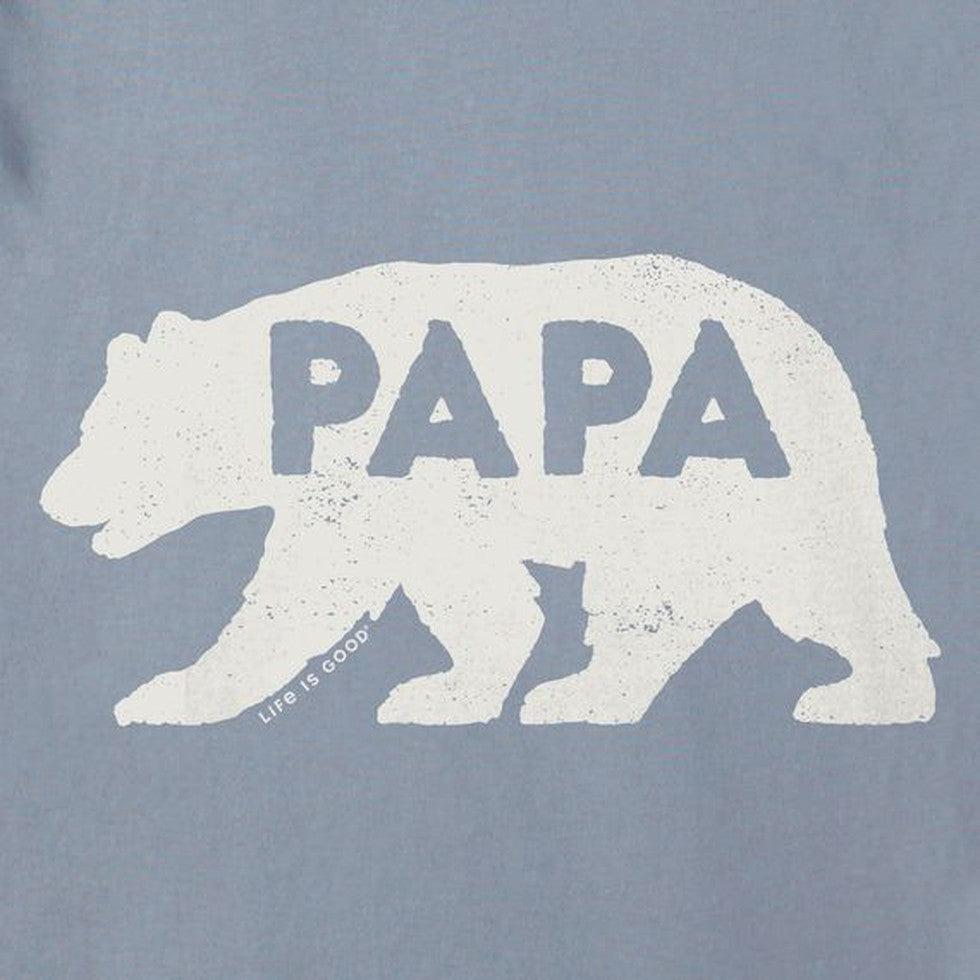 Life is Good Men's Papa Bear Silhouette Short Sleeve Tee-Men's - Clothing - Tops-Life is Good-Appalachian Outfitters