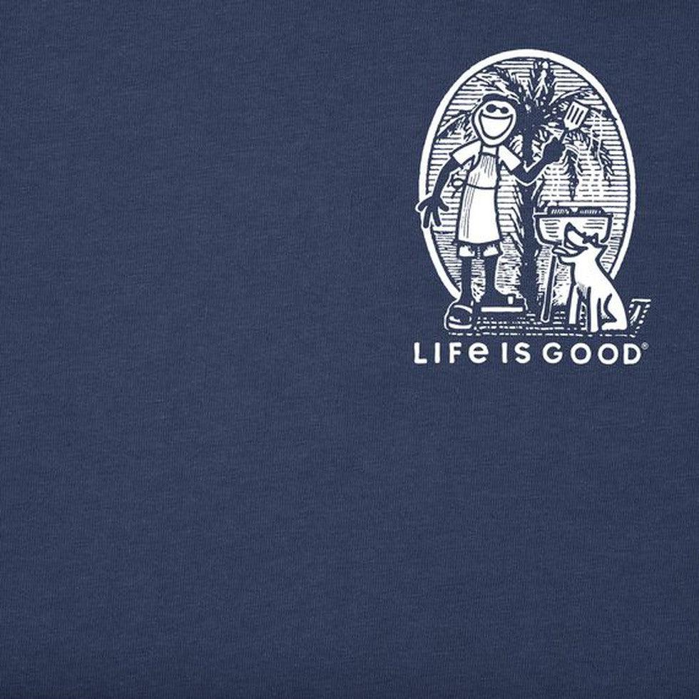 Life is Good Men's Retro Chillin' & Grillin' Crusher-LITE Tee-Men's - Clothing - Tops-Life is Good-Appalachian Outfitters