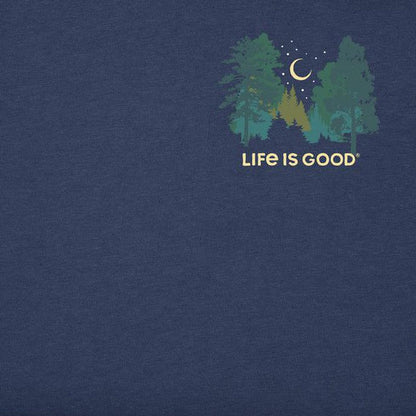 Life is Good Men's Short Sleeve Log On Campfire-Men's - Clothing - Tops-Life is Good-Appalachian Outfitters