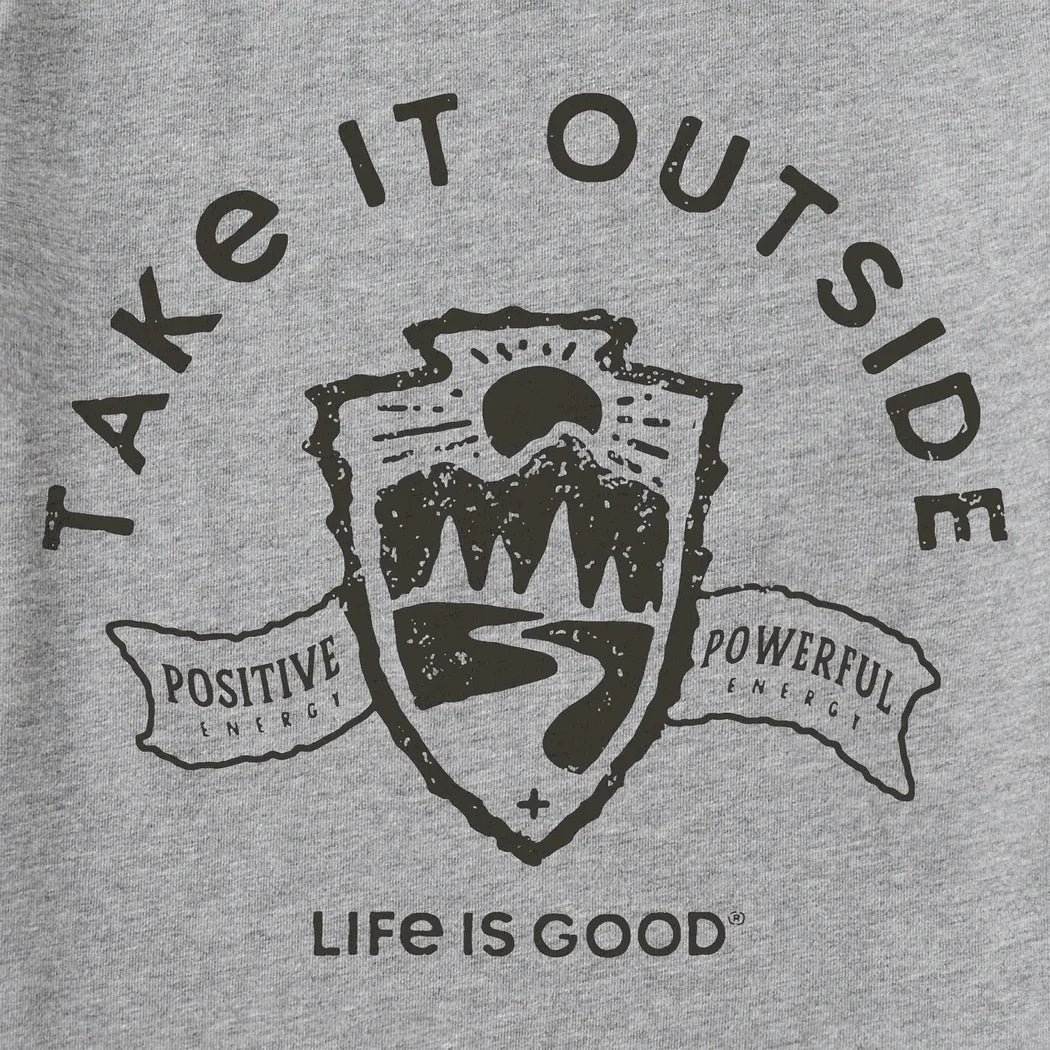 Life is Good Men's Take It Outside Emblem Long Sleeve-Men's - Clothing - Tops-Life is Good-Appalachian Outfitters