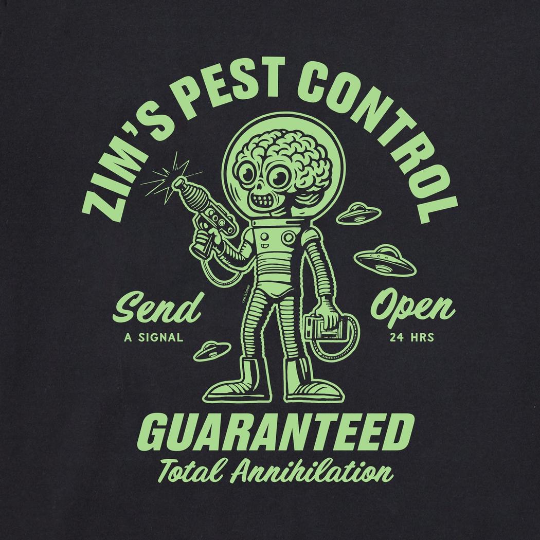 Life is Good Men's Zim's Pest Control Long Sleeve Crusher Tee-Men's - Clothing - Tops-Life is Good-Appalachian Outfitters