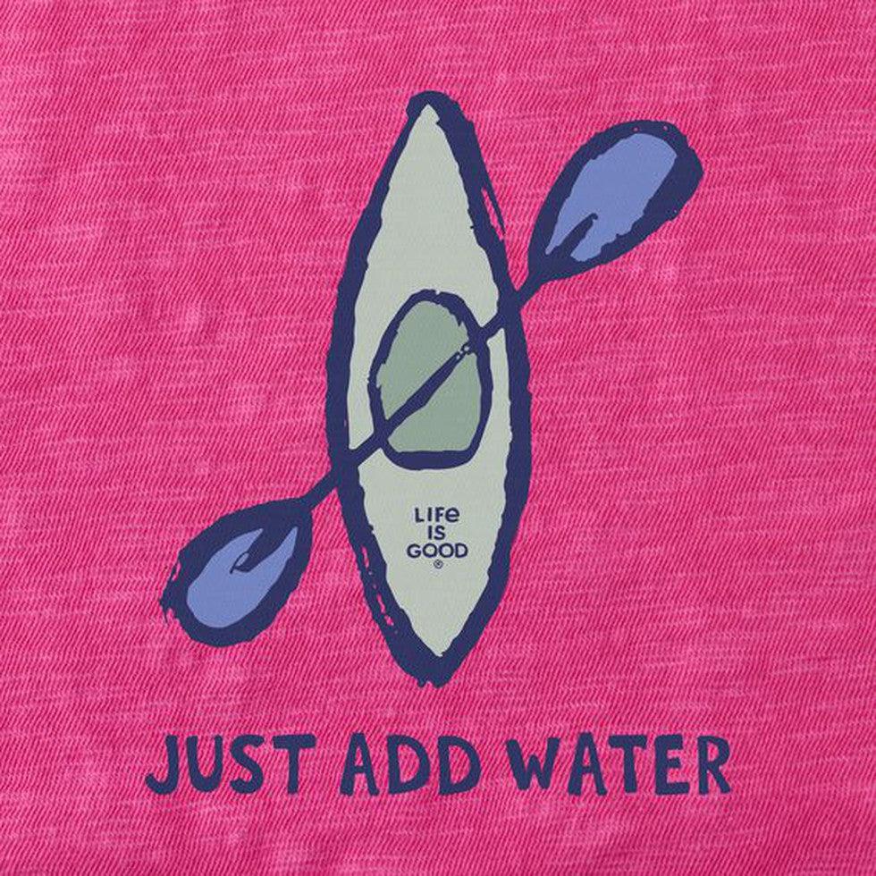 Women's Just Add Water Kayak Textured-Women's - Clothing - Tops-Life is Good-Appalachian Outfitters
