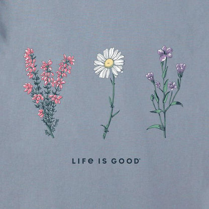 Life is Good Women's Long Sleeve Detailed Wildflowers-Women's - Clothing - Tops-Life is Good-Appalachian Outfitters