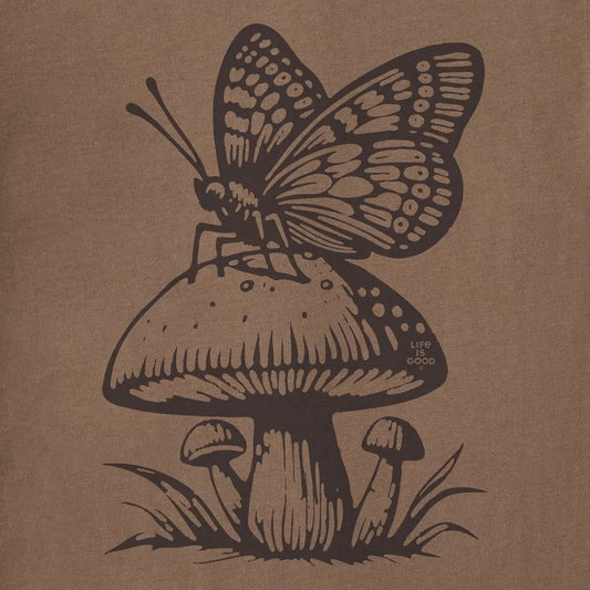 Life is Good Women's Mushy Butterfly Short Sleeve Crusher Tee-Women's - Clothing - Tops-Life is Good-Appalachian Outfitters