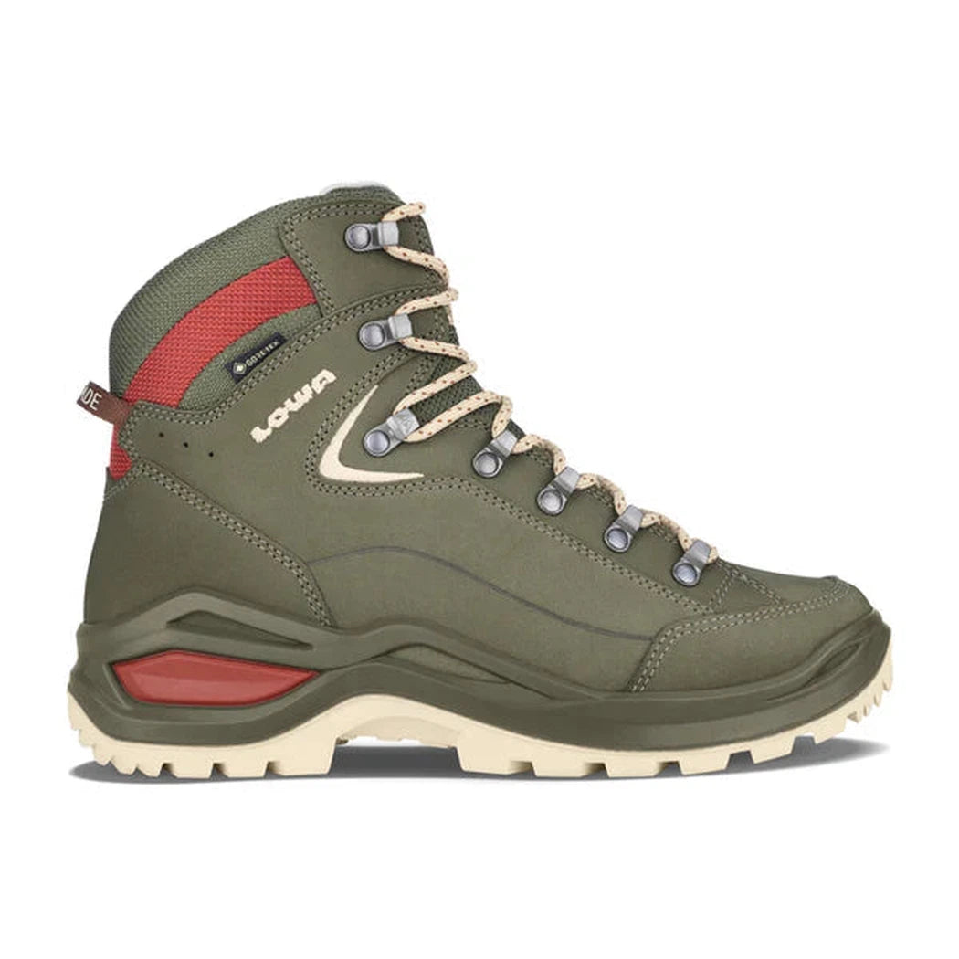 Lowa Women's Renegade EVO GTX Mid-Women's - Footwear - Boots-Lowa-Grey Green/Panna-7-Appalachian Outfitters