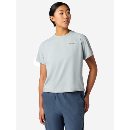 Marmot Women's AirExchange SolarShield Crew Short Sleeve-Women's - Clothing - Tops-Marmot-Boulder Crack-S-Appalachian Outfitters