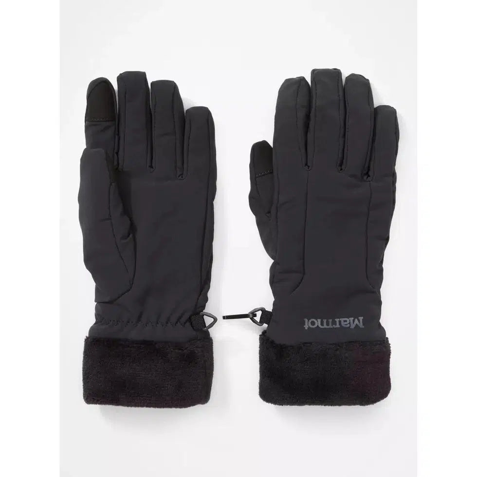Women's Fuzzy Wuzzy Glove-Accessories - Gloves - Women's-Marmot-Black-XS-Appalachian Outfitters
