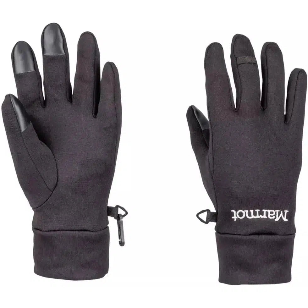 Women's Power Stretch Connect Glove-Accessories - Gloves - Women's-Marmot-Black-XS-Appalachian Outfitters