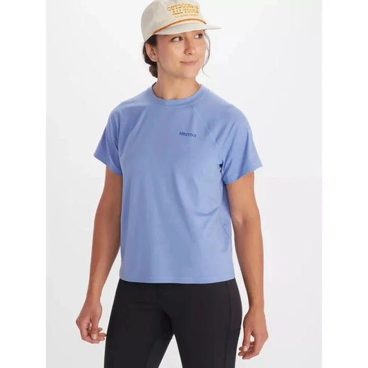Women's Windridge Short Sleeve-Women's - Clothing - Tops-Marmot-Getaway Blue-S-Appalachian Outfitters
