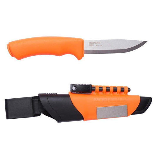 Morakniv-Bushcraft Survival - Stainless Knife - Orange-Appalachian Outfitters