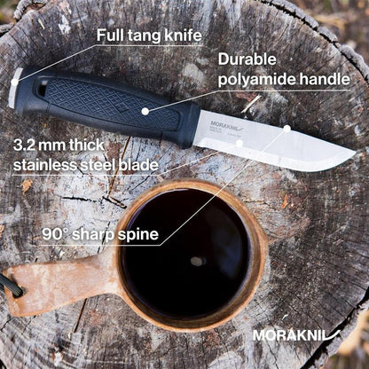 Morakniv-Garberg Stainless Steel Knife - Poly Sheath-Appalachian Outfitters