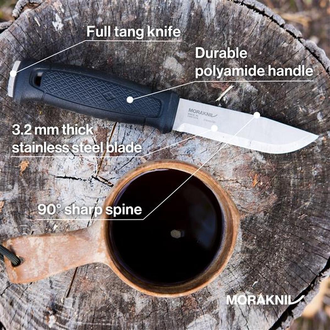 Morakniv Garberg with Polymer Sheath (Stainless)-Camping - Accessories - Knives-Morakniv-Appalachian Outfitters