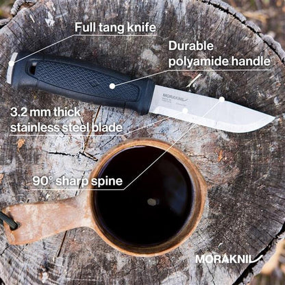 Morakniv Garberg with Polymer Sheath (Stainless)-Camping - Accessories - Knives-Morakniv-Appalachian Outfitters
